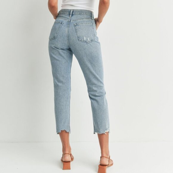 Just Black Denim Isa Hip Hugger Crop Mid Rise Jeans Size 27 - Picture 11 of 11